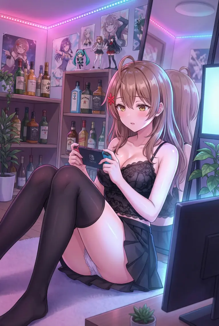 【マーシャ】レース衣装でゲーミングナイト