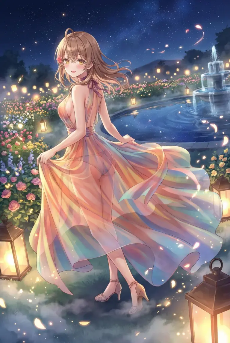 【マーシャ】星降る夜、幻想的なドレスで微笑む