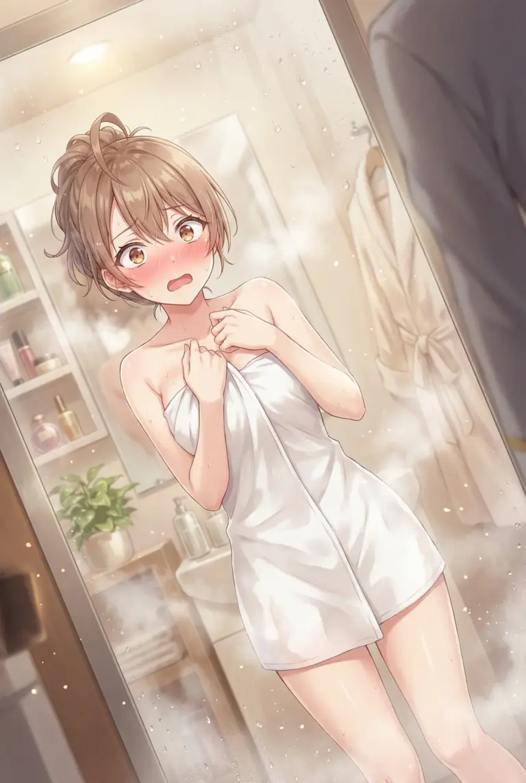 【マーシャ】まさかの遭遇！？シャワー上がりの赤面マーシャ