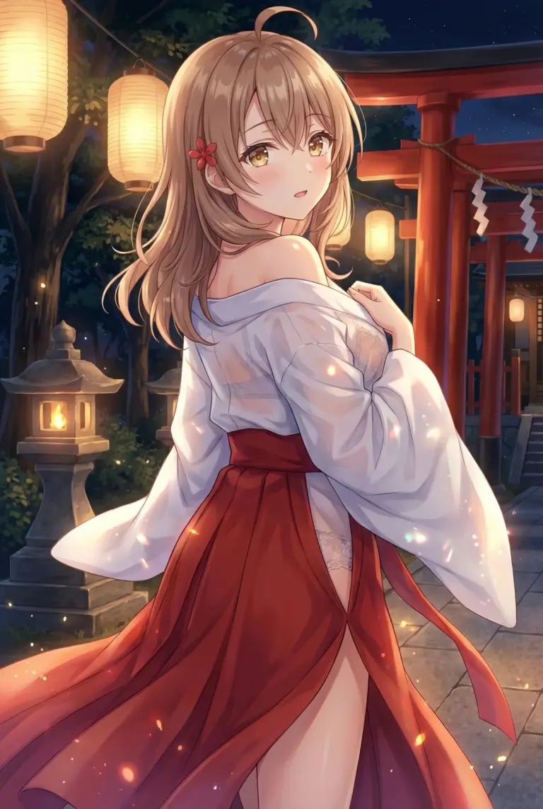 【マーシャ】宵闇に咲く艶やかな巫女装束