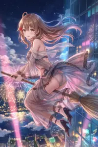 Masha’s Magical Night Flight: Fireworks & City Lights