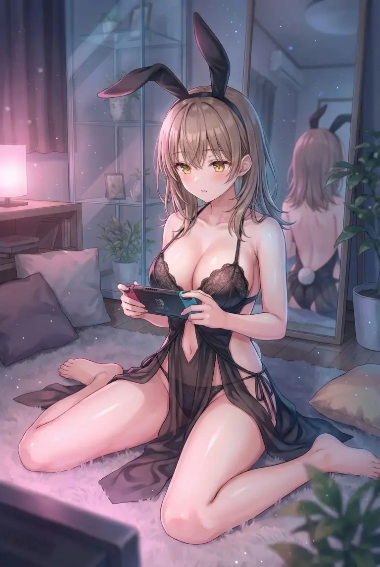 【マーシャ】バニーランジェリーでゲームタイム