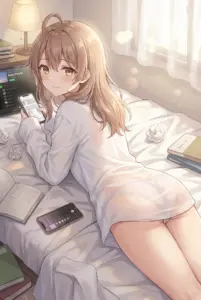 Masha’s Cozy Morning: Sunlight, Music & a Private Smile