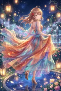 Masha’s Enchanting Dance Under the Starry Night Sky