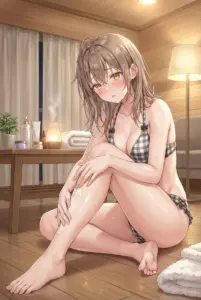 Masha Kujou: Shy and Sweet Post-Bath Body Care