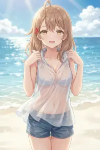 【マーシャ】夏の海辺で輝く透明感