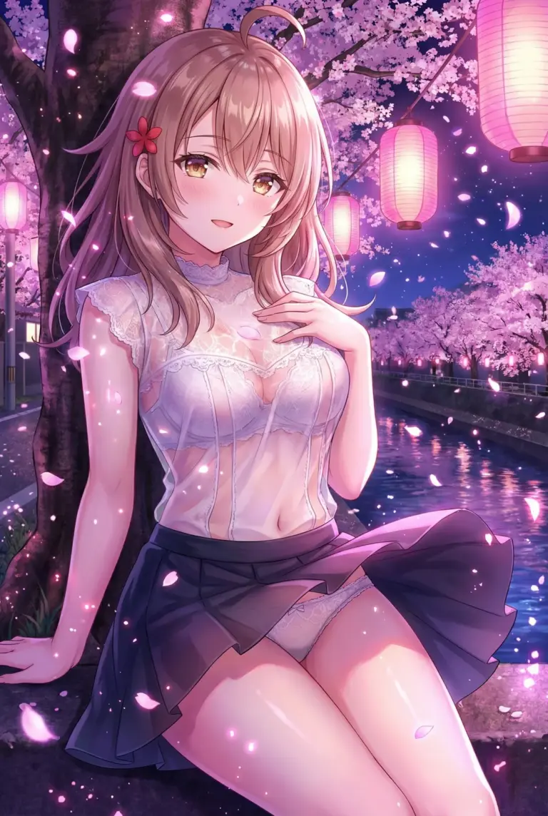 【マーシャ】夜桜と魅惑の微笑み