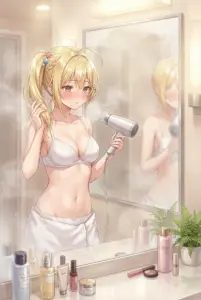 Nonoa’s Steamy Post-Shower Routine: A Glimpse into Daily Life