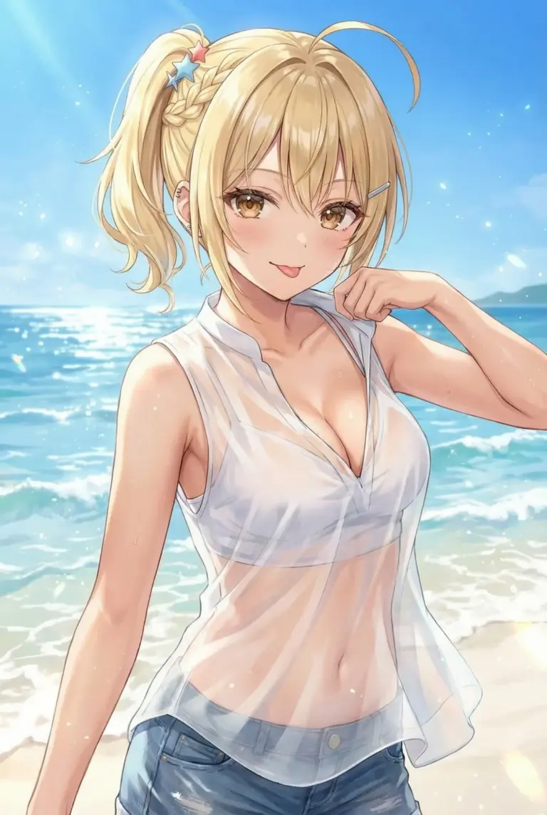 【宮前 乃々亜】夏のビーチでいたずら笑顔！