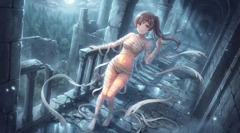 【間 瑞希】神秘の遺跡でミイラ姿のハロウィン