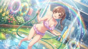 Mizuki Hazama’s Sparkling Summer: Bikini Fun & Rainbow Splash
