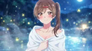 【間 瑞希】夜風と蛍の露天風呂でほっこり