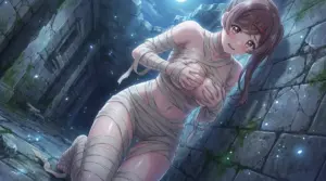 Mizuki Ma: Alluring Mummy in Moonlit Ancient Ruins