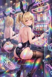 Nonoa Miyamae: Adorable Bunny Girl in a Dazzling Casino