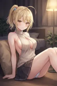 【宮前 乃々亜】誘惑のルームウェア姿と甘い視線