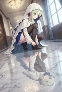 【セシリア】そっと靴紐を結ぶ聖女のひととき