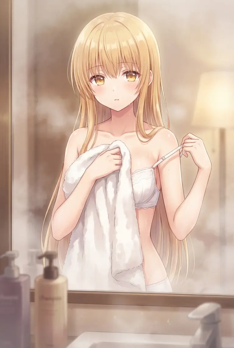 【椎名真昼】湯気立つバスルームで照れる天使様