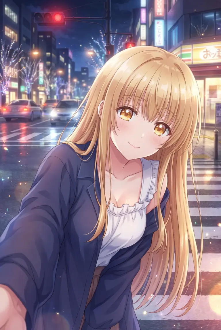 【椎名真昼】夜の都会で微笑む天使の彼女