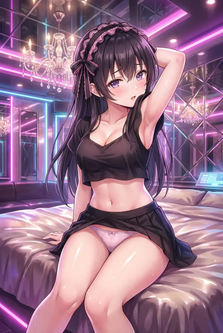 【周防 有希】ネオン輝く夜に魅せる汗ばむ素肌