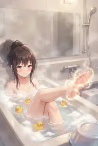 【周防 有希】湯気立ち込める癒しのバスタイム