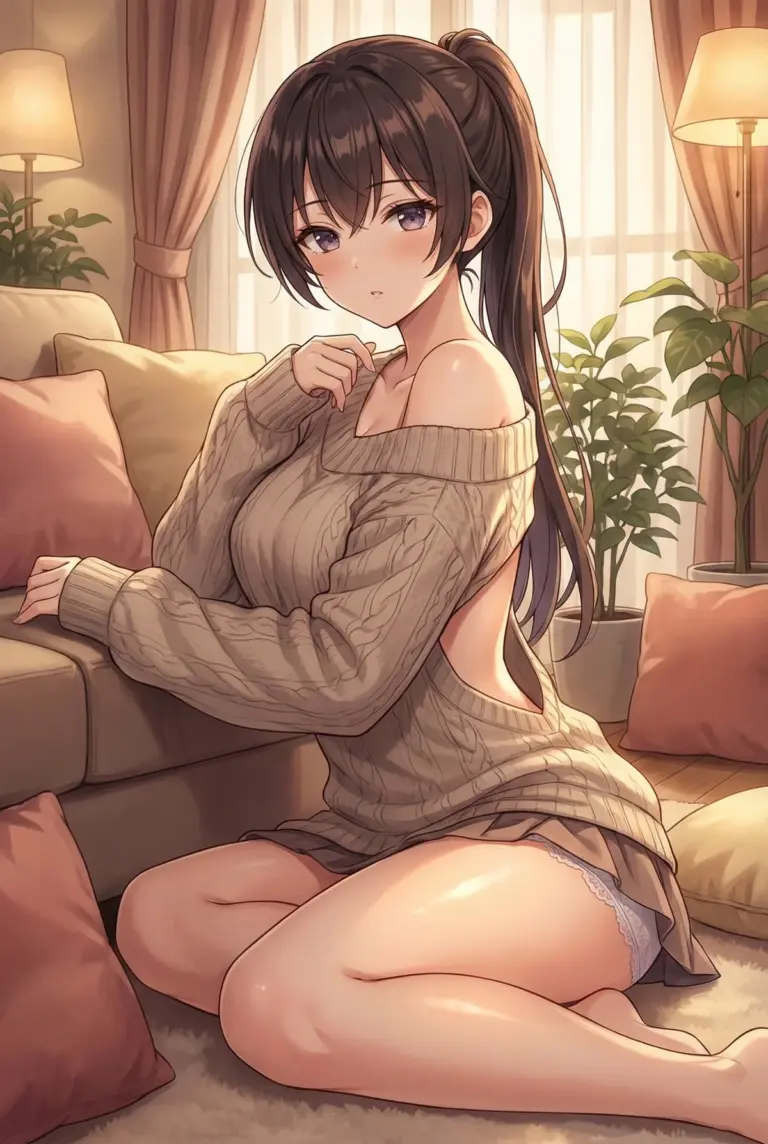 【周防有希】お家でまったり。ゆるニットの有希の魅力