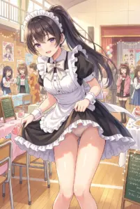 Suou Yuki’s Cheeky Maid Service at the School Festival!