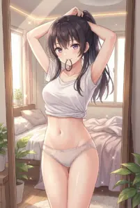 Yuki Suou’s Refreshing Morning: Ponytail Prep & Natural Glow