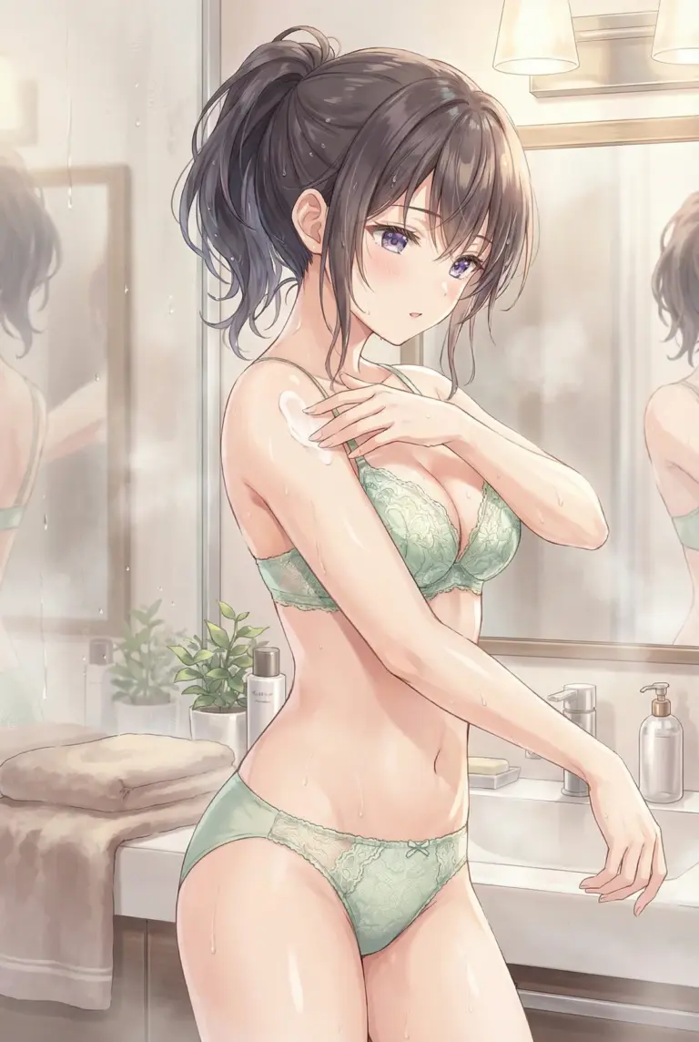 【周防 有希】シャワー後の潤いケア