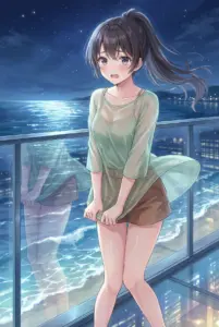 Suou Yuki’s Breezy Night: Embarrassed by the Ocean Wind! (Roshidere)