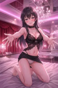 【周防 有希】甘く誘う夜のランジェリー姿