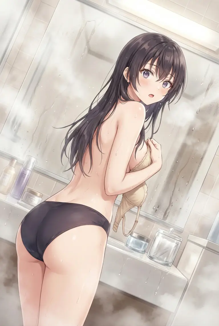 【周防 有希】シャワー上がりのバスタイム