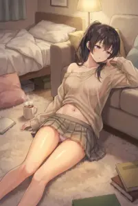 【周防 有希】部屋で魅せるくつろぎのひととき