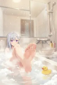 【ユフィリア・マゼンタ】泡風呂で癒しのバスタイム